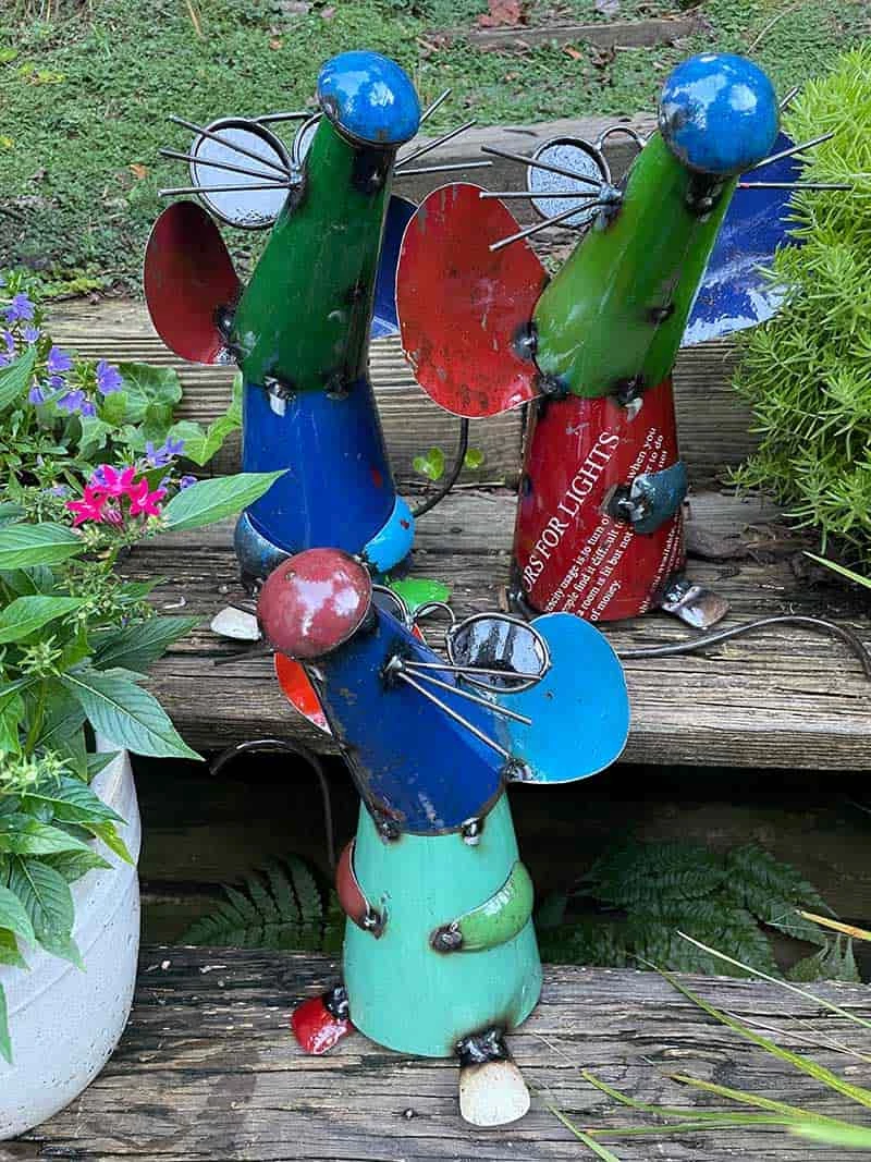 3 Blind Mice Metal Yard Art Set 1 3 Blind Mice Metal Yard Art Set