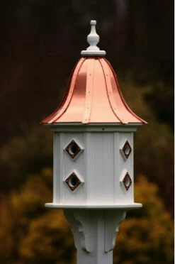Copper Roof Dovecote Birdhouse 36x14- 8 Portals 5 Copper Roof Dovecote Birdhouse 36x14- 8 Portals -US Poultry Sales Store 5