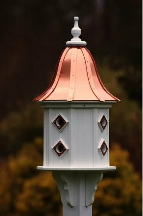 Copper Roof Dovecote Birdhouse 36x14- 8 Portals 2 Copper Roof Dovecote Birdhouse 36x14- 8 Portals - Image 2