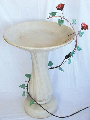 Ivy Leaf Copper Bird Bath Dripper 1 Ivy Leaf Copper Bird Bath Dripper