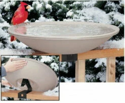 Large Tilt & Clean Heated Bird Bath