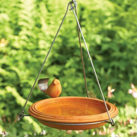 Ceramic Hanging Bird Bath-Spice 1 Ceramic Hanging Bird Bath-Spice