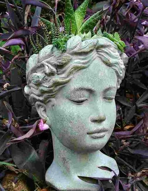 Aphrodite Lady Head Planter 2 Aphrodite Lady Head Planter - Image 2
