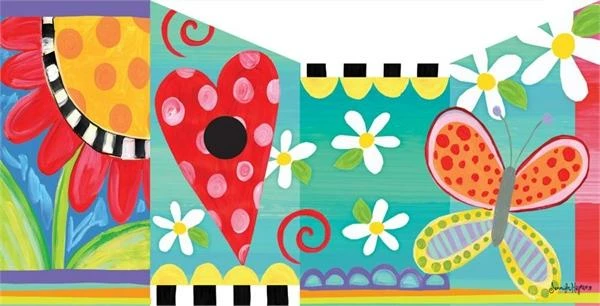 Folk Garden Vinyl Birdhouse 2 Folk Garden Vinyl Birdhouse - Image 2