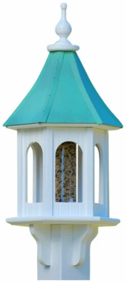 Copper Roof Gazebo Bird Feeder - 28x10 7 Copper Roof Gazebo Bird Feeder - 28x10 -US Poultry Sales Store BF 10 PC