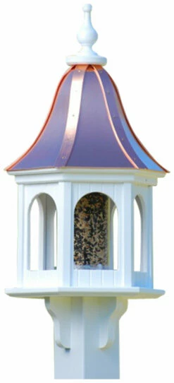 Copper Roof Gazebo Bird Feeder Bell Shape - 28x12 6 Copper Roof Gazebo Bird Feeder Bell Shape - 28x12 -US Poultry Sales Store BF12 BC PANELS