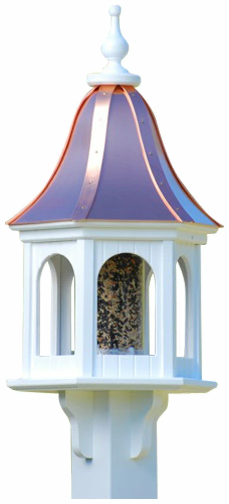 Copper Roof Gazebo Bird Feeder Bell Shape - 28x12 3 Copper Roof Gazebo Bird Feeder Bell Shape - 28x12 - Image 3