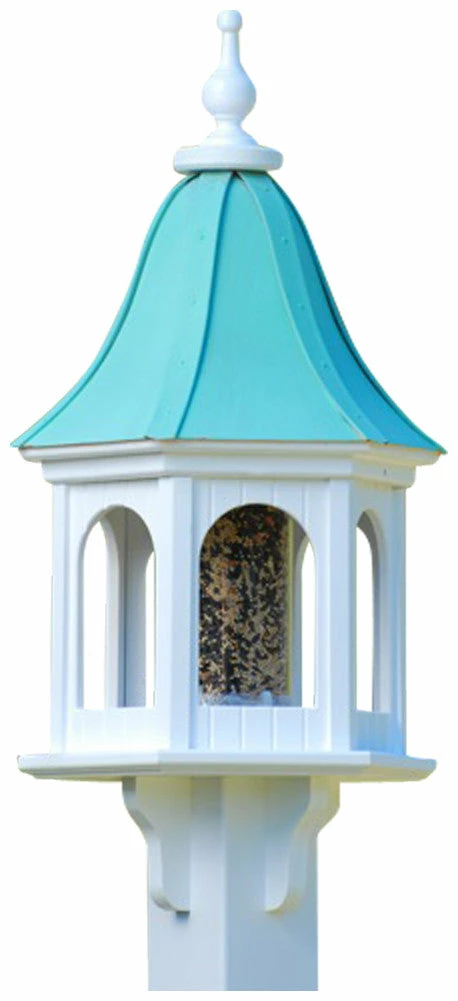 Copper Roof Gazebo Bird Feeder Bell Shape - 28x12 4 Copper Roof Gazebo Bird Feeder Bell Shape - 28x12 - Image 4