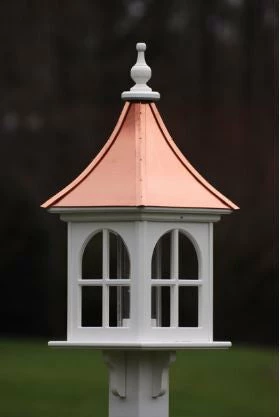 Copper Roof Bird Feeder Arch Window - 28x12 2 Copper Roof Bird Feeder Arch Window - 28x12 - Image 2