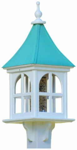 Copper Roof Bird Feeder Arch Window - 28x12 7 Copper Roof Bird Feeder Arch Window - 28x12 -US Poultry Sales Store BF12 SQ PC