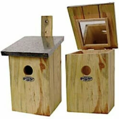 ESSCHERT DESIGN Mirrored Roof Birdhouse