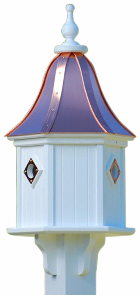 Copper Roof Birdhouse 28x12- 3 Portals 3 Copper Roof Birdhouse 28x12- 3 Portals - Image 3