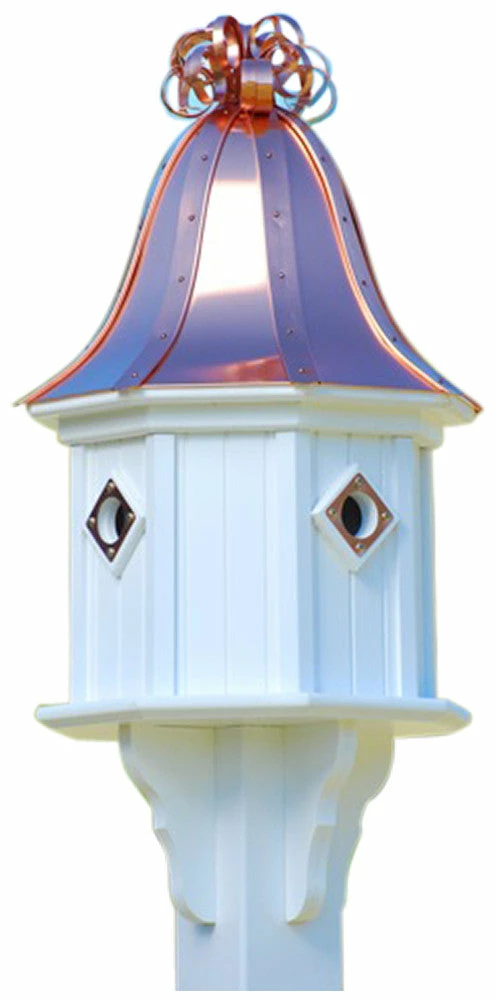 Copper Roof Birdhouse 34x14 Ribbon Detail 4 Portals 3 Copper Roof Birdhouse 34x14 Ribbon Detail 4 Portals - Image 3