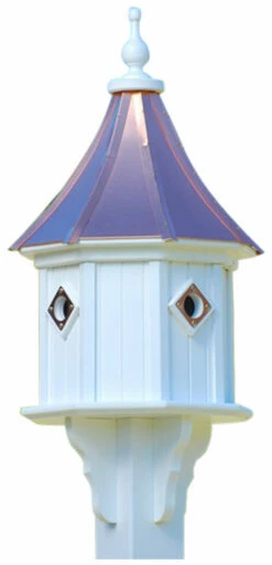 Copper Roof Birdhouse 34x14 Slope- 4 Portals 7 Copper Roof Birdhouse 34x14 Slope- 4 Portals -US Poultry Sales Store BH14 4CP BC SLOPE
