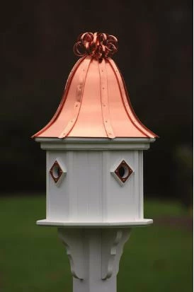 Copper Roof Birdhouse 34x14 Ribbon Detail 4 Portals 1 Copper Roof Birdhouse 34x14 Ribbon Detail 4 Portals