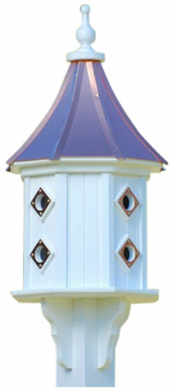 Copper Roof Dovecote Birdhouse 36x14 Slope - 8 Portals 6 Copper Roof Dovecote Birdhouse 36x14 Slope - 8 Portals -US Poultry Sales Store BH14 8CP BC SLOPE