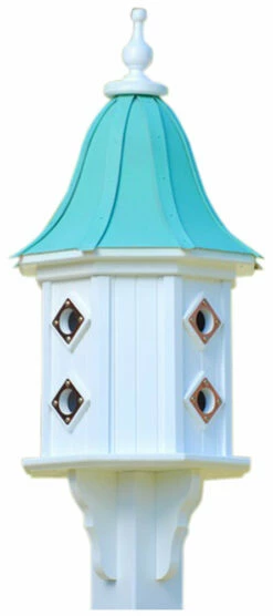 Copper Roof Dovecote Birdhouse 36x14- 8 Portals 6 Copper Roof Dovecote Birdhouse 36x14- 8 Portals -US Poultry Sales Store BH14 8CP PC BELL