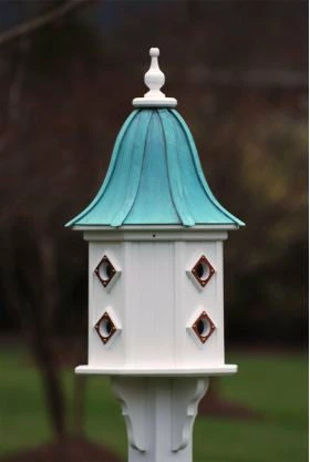 Copper Roof Dovecote Birdhouse 36x14- 8 Portals 1 Copper Roof Dovecote Birdhouse 36x14- 8 Portals