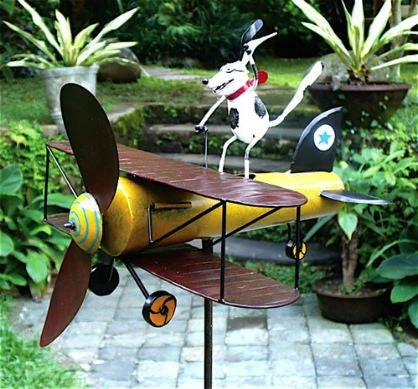 Aviator Spike The Dog Whirligig W/Pole 1 Aviator Spike The Dog Whirligig W/Pole
