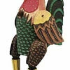Big Hanging Rooster Wooden Birdhouse