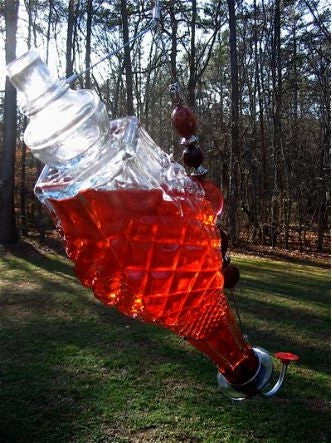 Secure Your 'Perfect Design' Cut Glass Hummingbird Feeder Before They