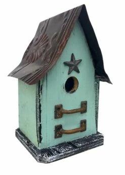 Barn Wood & Tin Rustic Birdhouses 21 Barn Wood & Tin Rustic Birdhouses -US Poultry Sales Store Batrn Wood Tin Rustic Birdhouse