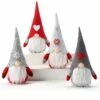 Holiday Gnomes With LED Nose- Set/4