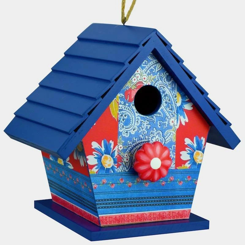 Boho Style Hanging Birdhouse 1 Boho Style Hanging Birdhouse