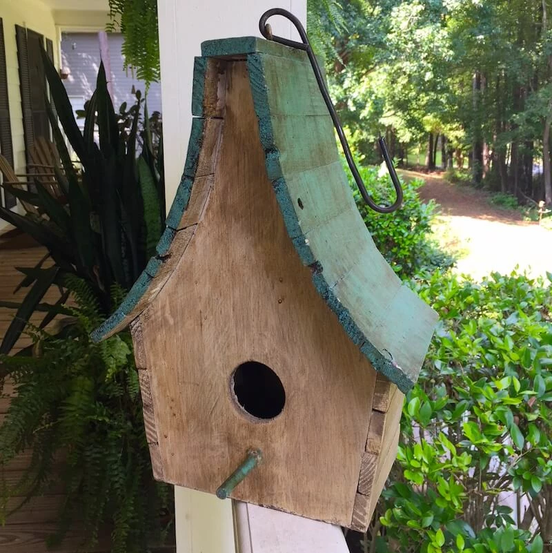 Boho Chalet Hanging Birdhouse- 4 Colors 2 Boho Chalet Hanging Birdhouse- 4 Colors - Image 2