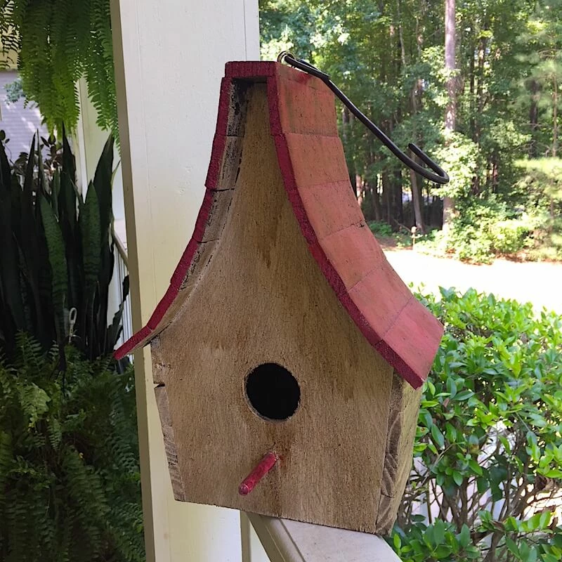 Boho Chalet Hanging Birdhouse- 4 Colors 1 Boho Chalet Hanging Birdhouse- 4 Colors