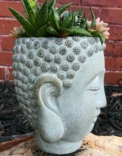 Buddha Head Planter 5 Buddha Head Planter -US Poultry Sales Store Buddha Head Planter side view