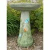 Butterfly Meadow Bird Bath-Locking Top