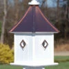 Copper Roof Birdhouse 28x10- 4 Portals