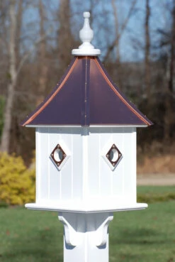 Copper Roof Birdhouse 28x10- 4 Portals