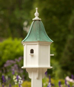 Copper Roof Birdhouse 28x12- 3 Perches