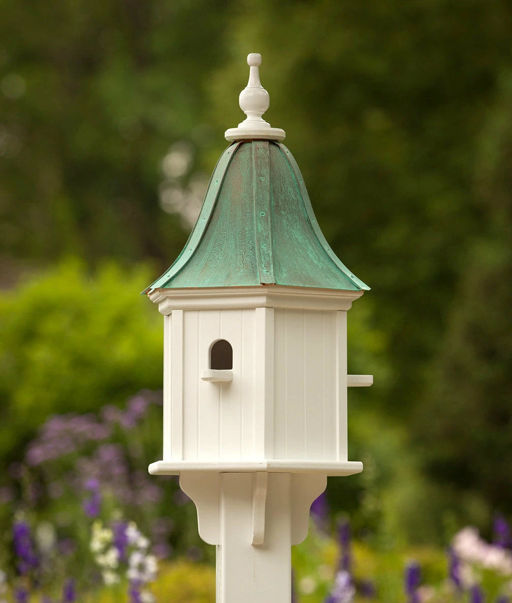 Copper Roof Birdhouse 28x12- 3 Perches 1 Copper Roof Birdhouse 28x12- 3 Perches