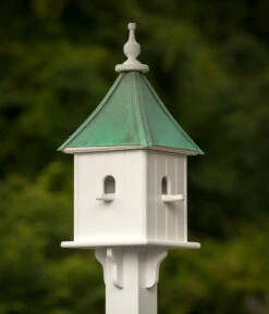 Copper Roof Birdhouse 28x10- 4 Perches