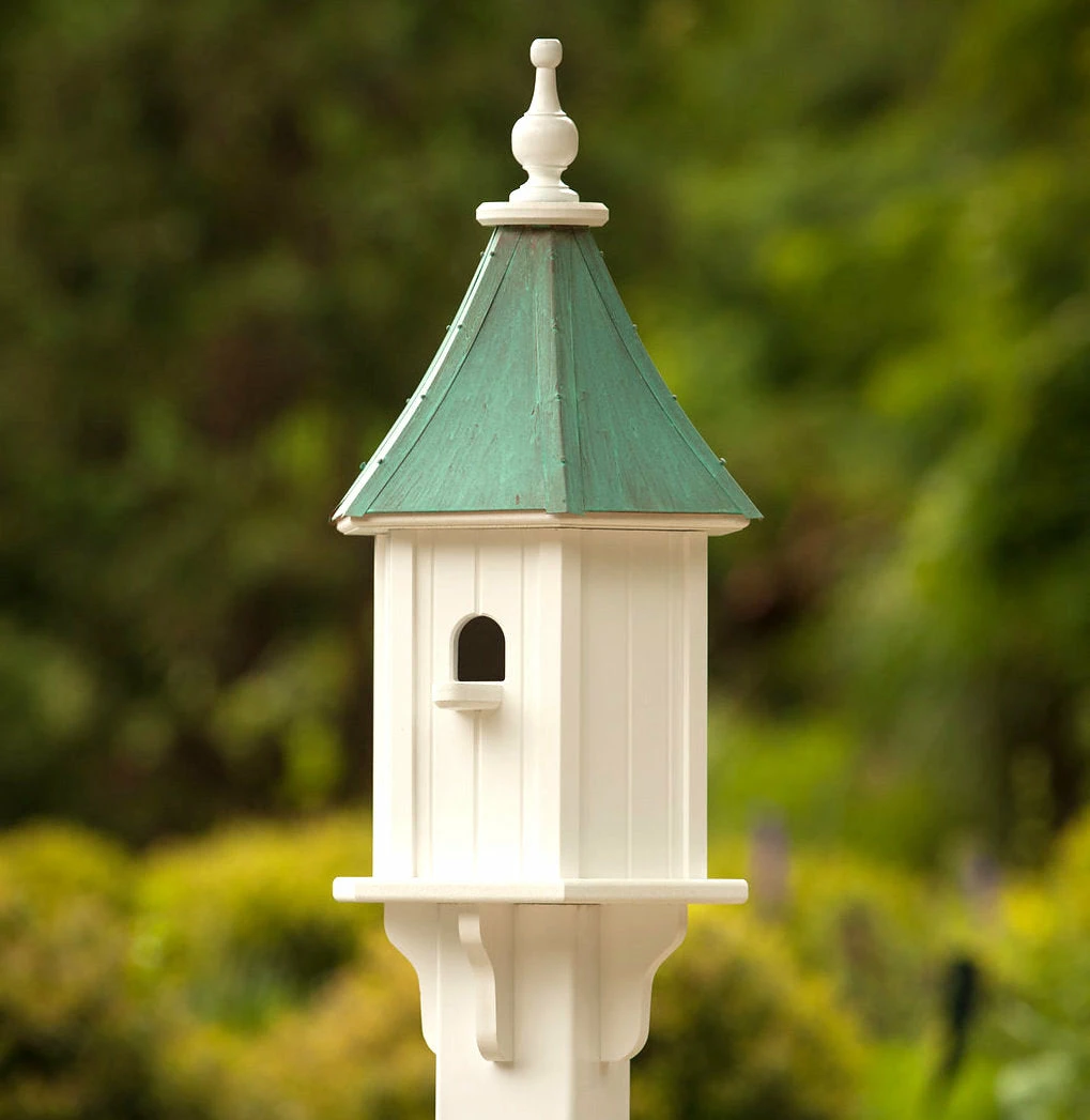 Copper Roof Birdhouse 28x10- 1 Perch 2 Copper Roof Birdhouse 28x10- 1 Perch - Image 2