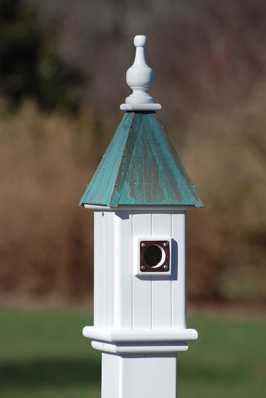 Copper Roof Bluebird House-Patina 2 Copper Roof Bluebird House-Patina - Image 2