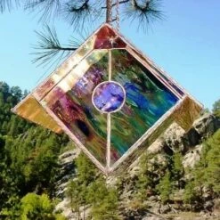 Copper-Stained Glass Birdhouse 14 Copper-Stained Glass Birdhouse -US Poultry Sales Store Copper Stained Glass Birdhouse Grape