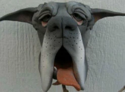 Great Dane Ceramic Birdhouse