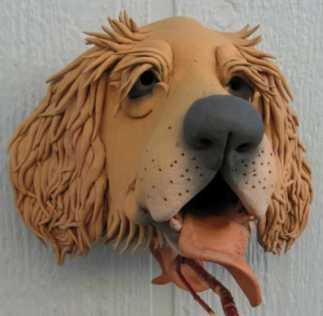 Golden Retriever Ceramic Birdhouse 1 Golden Retriever Ceramic Birdhouse