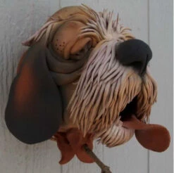 St. Bernard Ceramic Birdhouse