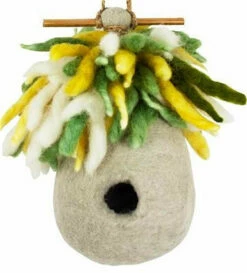 Felted Wool Birdhouse-Hermit Hut