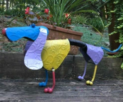 Dachshund Spring Dog Metal Yard Art