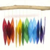 Rainbow Glass & Driftwood Wind Chime