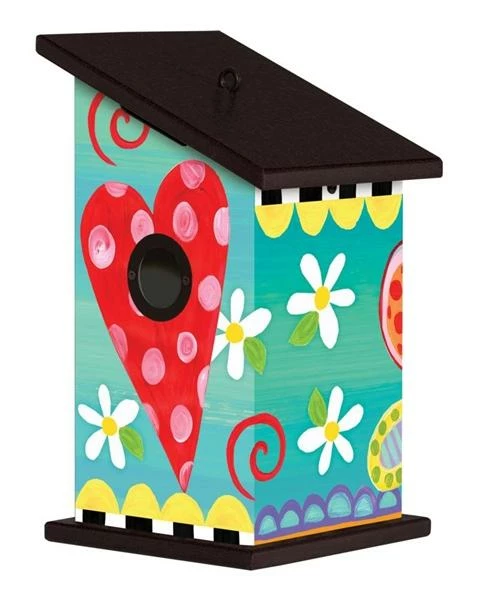Folk Garden Vinyl Birdhouse 1 Folk Garden Vinyl Birdhouse