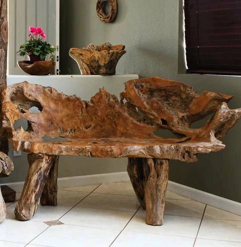 Teak Root Bench 1 Teak Root Bench