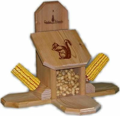Squirrel Feeder Combo-Munch Box And Corn 1 Squirrel Feeder Combo-Munch Box And Corn