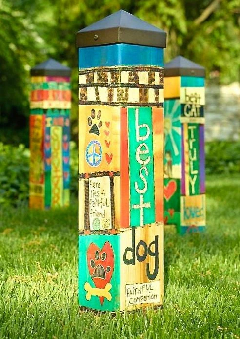 20" Vinyl Art Poles - 7 Designs 2 20" Vinyl Art Poles - 7 Designs - Image 2